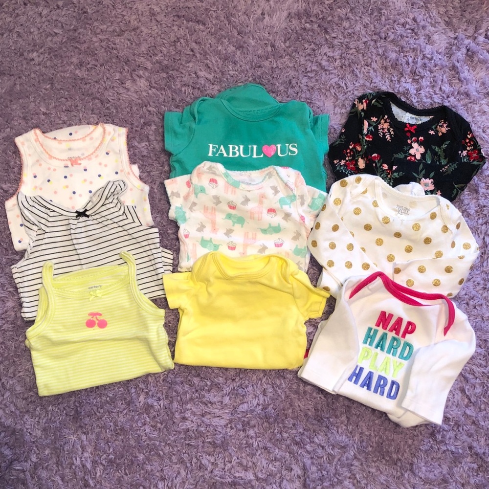 Baby girl onesie bundle 3 months